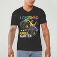 I Crushed Kindergarten Monster Truck Graduation Boys Small Men's V-Neck T-Shirt