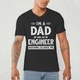 Cute Engineer Dad Men Father's Day Mechanical Engineering Men's V-Neck T-Shirt
