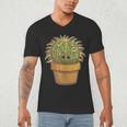 Cute Golden Barrel Cactus Introvert Distressed Men's V-Neck T-Shirt Cute Golden Barrel Cactus Introvert Distressed Men's V-Neck T-Shirt