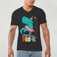 Cute Magical Ballerina Dino Unicorn Pre-K Graduation Men's V-Neck T-Shirt