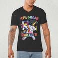 Dabbing 4th Grade Unicorn Graduation Class Of 2021 Nailed It Men's V-Neck T-Shirt
