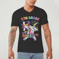 Dabbing 5th Grade Unicorn Graduation Class Of 2020 Nailed It Men's V-Neck T-Shirt