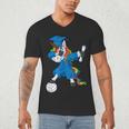 Dabbing Graduation Class 2023 Unicorn Volleyball Men's V-Neck T-Shirt