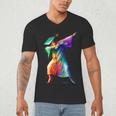Dabbing Graduation Women Men's V-Neck T-Shirt
