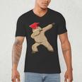Dabbing Sloth School GraduationShirt For Kids Men's V-Neck T-Shirt