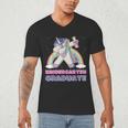 Dabbing Unicorn Kindergarten Graduation Dab Dance Girl Men's V-Neck T-Shirt
