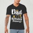Dad Of The 1st Birthday Princess Girl 1 Years Old B-Day Men's V-Neck T-Shirt