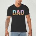 Dad Of 1st First Birthday Girl Ice Cream Men's V-Neck T-Shirt