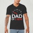 Dad Of 2 Boys Fuel Gas Gauge Father Of Two Sons Men Men's V-Neck T-Shirt