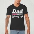 Dad To Be 2026 Loading Pink Pregnancy Reveal New Dad Daddy Men's V-Neck T-Shirt