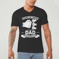 Dad Of 3 Cool Daddy Of Three Fathers Day Dad Of Three Men's V-Neck T-Shirt