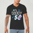 My Dad Is 50 Years Daddy Father 50th Years Birthday Men's V-Neck T-Shirt