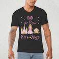 Dad 5th Birthday Her Royal Fiveness Princess Matching Men's V-Neck T-Shirt