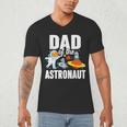 Dad Of The Astronaut Space Astronaut Birthday Family Men's V-Neck T-Shirt