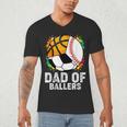 Dad Of Ballers Baseball Soccer Basketball Dad Men's V-Neck T-Shirt
