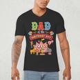 Dad Of The Birthday Boy Carnival Circus 1st Birthday Party Men's V-Neck T-Shirt
