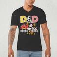 Dad Birthday Boy Farm Animal Farming Farmer Family B-Day Men's V-Neck T-Shirt