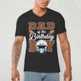 Dad Of The Birthday Boy Football Party Family Matching Men's V-Neck T-Shirt