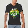 Dad Of The Birthday Boy Matching Family Bowling Birthday Men's V-Neck T-Shirt