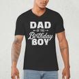 Dad Of The Birthday Boy Matching Family Party Men's V-Neck T-Shirt
