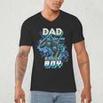 Dad Of The Birthday Boy Matching Video Game Birthday Party Men's V-Neck T-Shirt