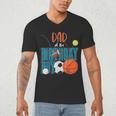 Dad Of The Birthday Boy Sports Matching Family Men's V-Neck T-Shirt