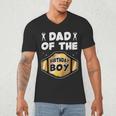 Dad Of The Birthday Boy Wrestling Belt Birthday Kids Boys Men's V-Neck T-Shirt