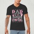 Dad Of The Birthday CowGirl Rodeo CowGirl Birthday Men's V-Neck T-Shirt