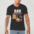 Dad Birthday Crew Pizza Theme Birthday Pizza Lover Party Men's V-Neck T-Shirt