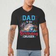 Dad Of The Birthday Cruiser Cruise Birthday Men's V-Neck T-Shirt