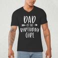 Dad Of The Birthday Girl Daddy & Daughter Bday Party Father Men's V-Neck T-Shirt
