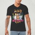 Dad Of The Birthday Girl Zoo Theme Animal Party Safari Cool Men's V-Neck T-Shirt