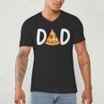 Dad Birthday Pizza 1st Birthday Pizza Family Matching Men's V-Neck T-Shirt