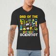 Dad Of The Birthday Scientist Matching Science Birthday Men's V-Neck T-Shirt