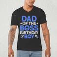 Dad Of The Boss Birthday Party Outfit Like A Boss Dad Men's V-Neck T-Shirt