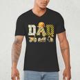 Dad Construction Excavator Kids Matching Family Party Men's V-Neck T-Shirt