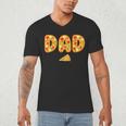 Dad Daddy Matching Birthday Squad Crew Pizza Family Men's V-Neck T-Shirt