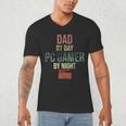 Dad By Day PC Gamer By Night For Gaming Dads Men's V-Neck T-Shirt