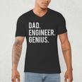 Dad Engineer Genius Cute Engineering Father Men's V-Neck T-Shirt