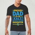 Dad Of An Extraordinary Daughter Down Syndrome Awareness Day Men's V-Neck T-Shirt