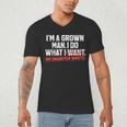 Dad Father I'm A Grown Man I Do What My Daughter Wants Men's V-Neck T-Shirt
