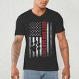 Dad Fathers Day Dog Dad Men's V-Neck T-Shirt Dad Fathers Day Dog Dad Men's V-Neck T-Shirt