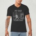 My Dad Your Dad Firefighter Son Proud Fireman Rescuer Men's V-Neck T-Shirt