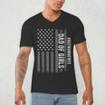 Dad Of Girls Outnumbered Fathers Day 2025 For Dad Daughters Men's V-Neck T-Shirt