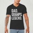 Dad Gramps Legend Vintage Distressed Bold Gramps Graphic Men's V-Neck T-Shirt