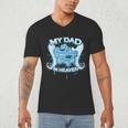 My Dad Is My Guardian Angel In Heaven Loss Father Memorial Men's V-Neck T-Shirt