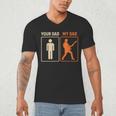 Your Dad My Dad Guitar Guitarist Rock Father's Day Men's V-Neck T-Shirt
