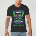 For My Dad In Heaven Touching Tribute For Passed Away Father Men's V-Neck T-Shirt