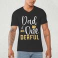 Dad Of Mr Onederful 1st Birthday First One-Derful Matching Men's V-Neck T-Shirt Dad Of Mr Onederful 1st Birthday First One-Derful Matching Men's V-Neck T-Shirt