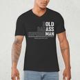 Dad Old Man Grandpa Gag Birthday Fathers Day Dad Men's V-Neck T-Shirt